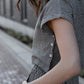 Katie Handwoven Cotton Set in Black and White Gingham Made to Order