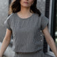 Katie Handwoven Cotton Set in Black and White Gingham Made to Order