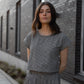 Katie Handwoven Cotton Set in Black and White Gingham Made to Order