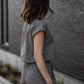 Katie Handwoven Cotton Set in Black and White Gingham Made to Order