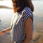Katie Handwoven Cotton Set in Black and White Gingham