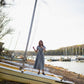 June Dress in Tiny Black and White Chambray Check