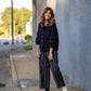 Quinn Wool Cardigan in Navy Made to Order