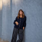 Quinn Wool Cardigan in Navy Made to Order