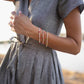 June Dress in Tiny Black and White Chambray Check