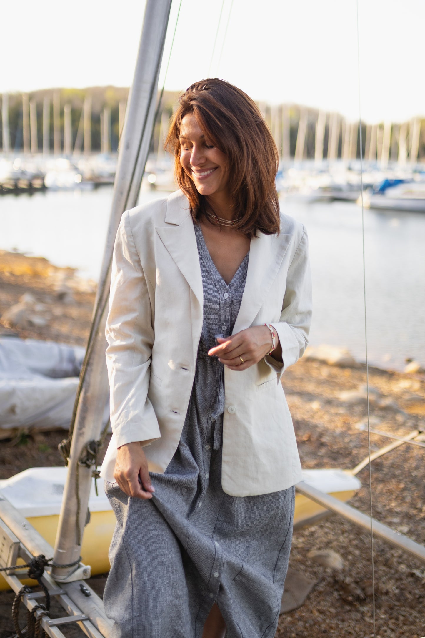 Jessica Linen Blazer Made to Order