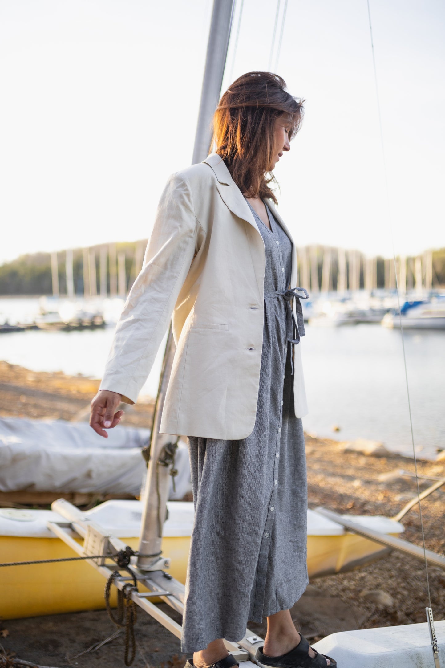 Jessica Linen Blazer Made to Order