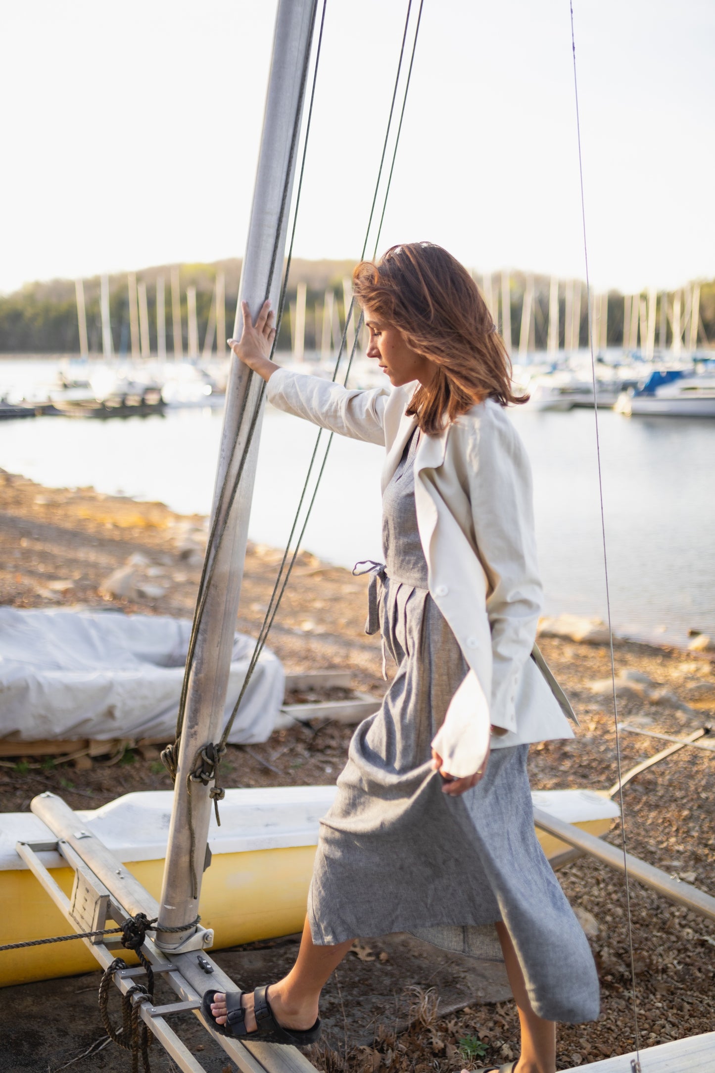 Jessica Linen Blazer Made to Order