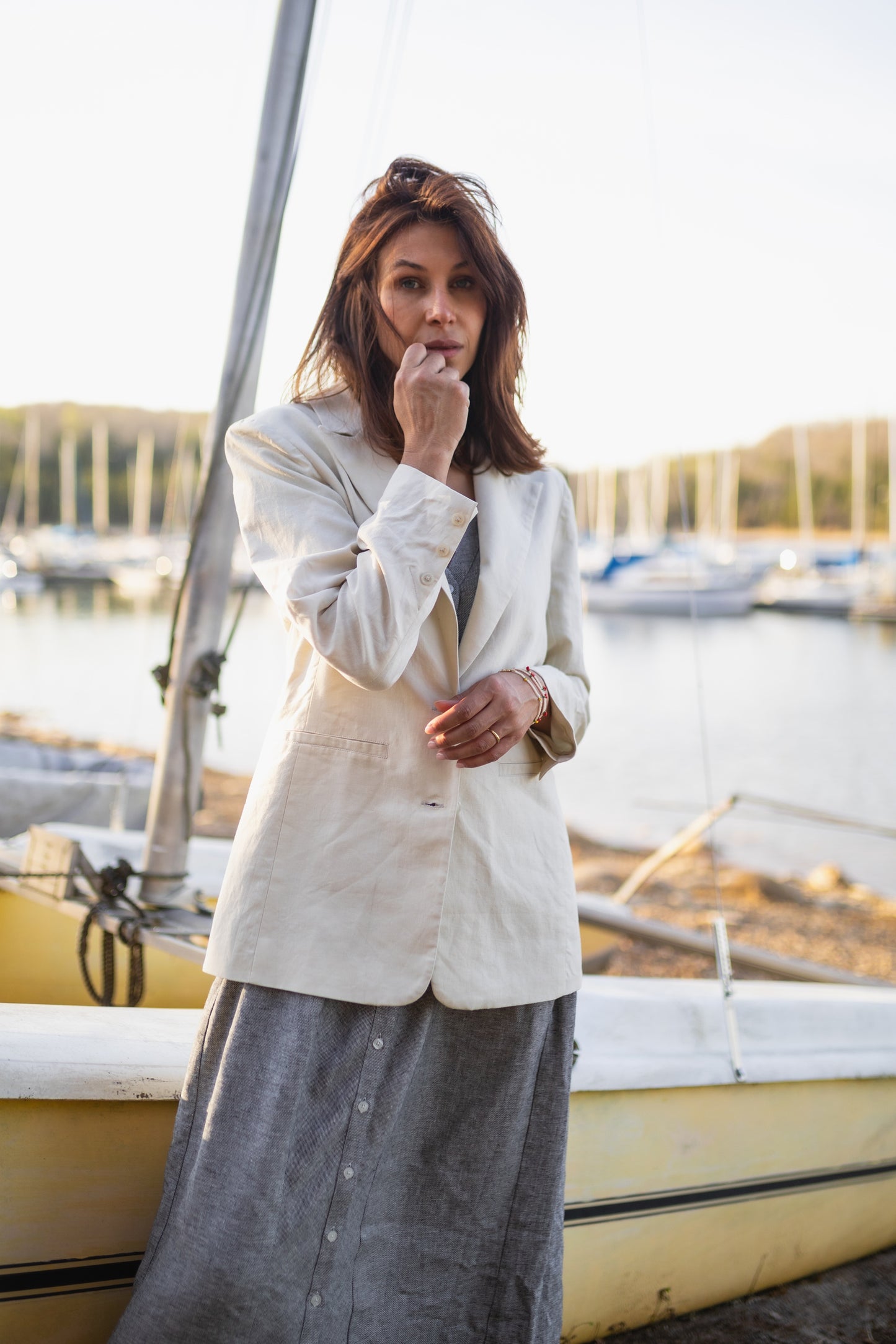Jessica Linen Blazer Made to Order