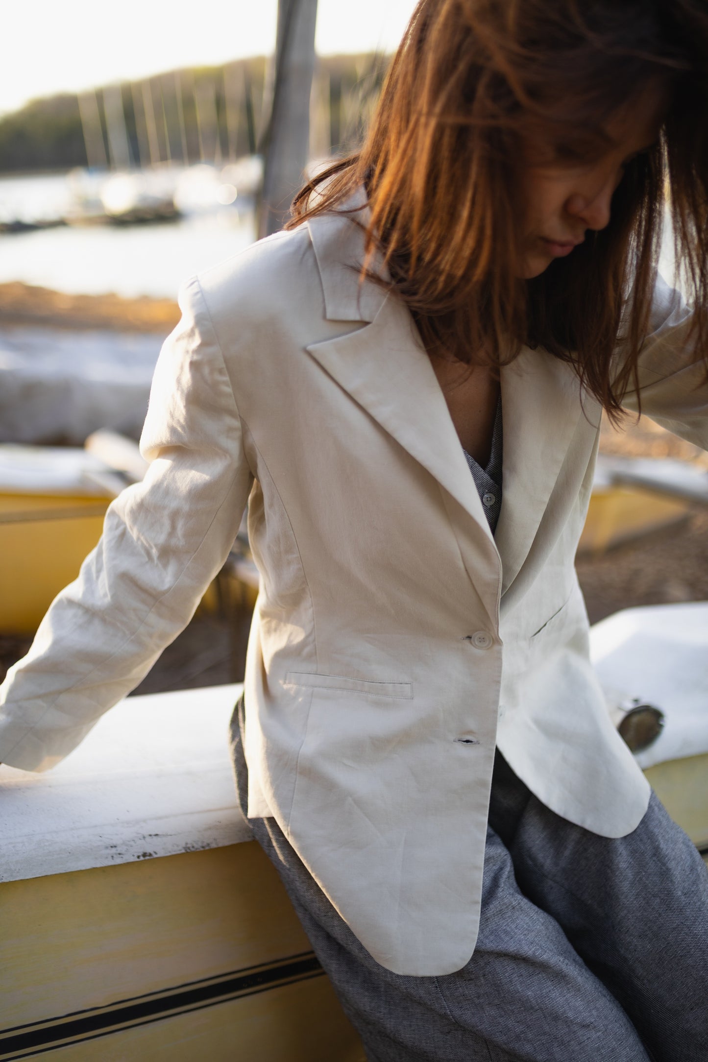 Jessica Linen Blazer Made to Order