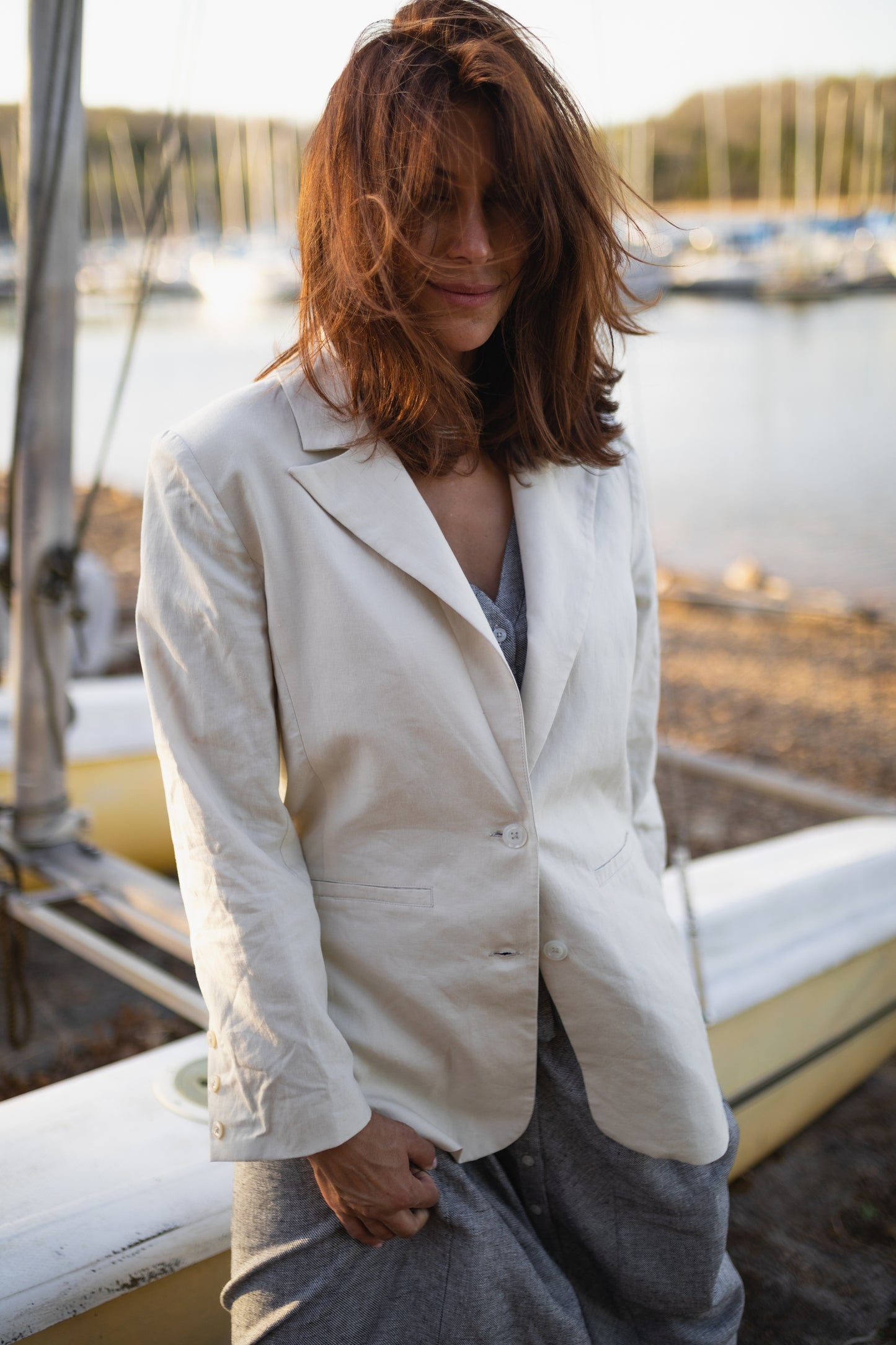 Jessica Linen Blazer Made to Order