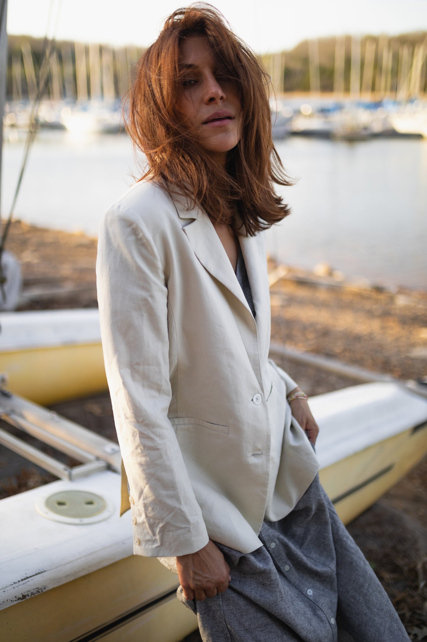 Jessica Linen Blazer Made to Order