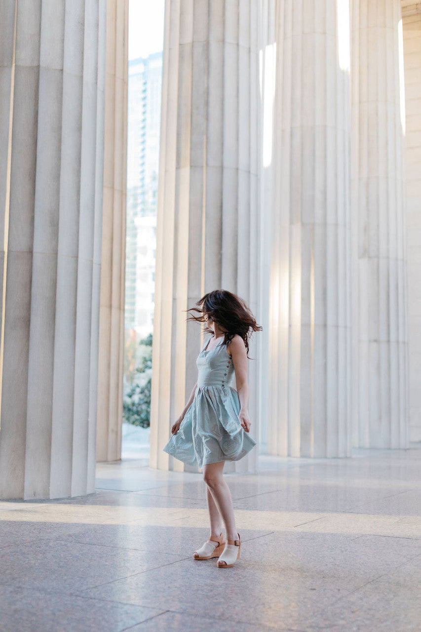 Lucy Recycled Flour Sack Dress