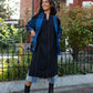 Paula Handwoven Cotton Tunic Dress in Black Made to Order