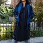 Paula Handwoven Cotton Tunic Dress in Black Made to Order