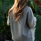 Portuguese Wool Pieper Coat in Neutral Mix-Match Herringbone Made to Order