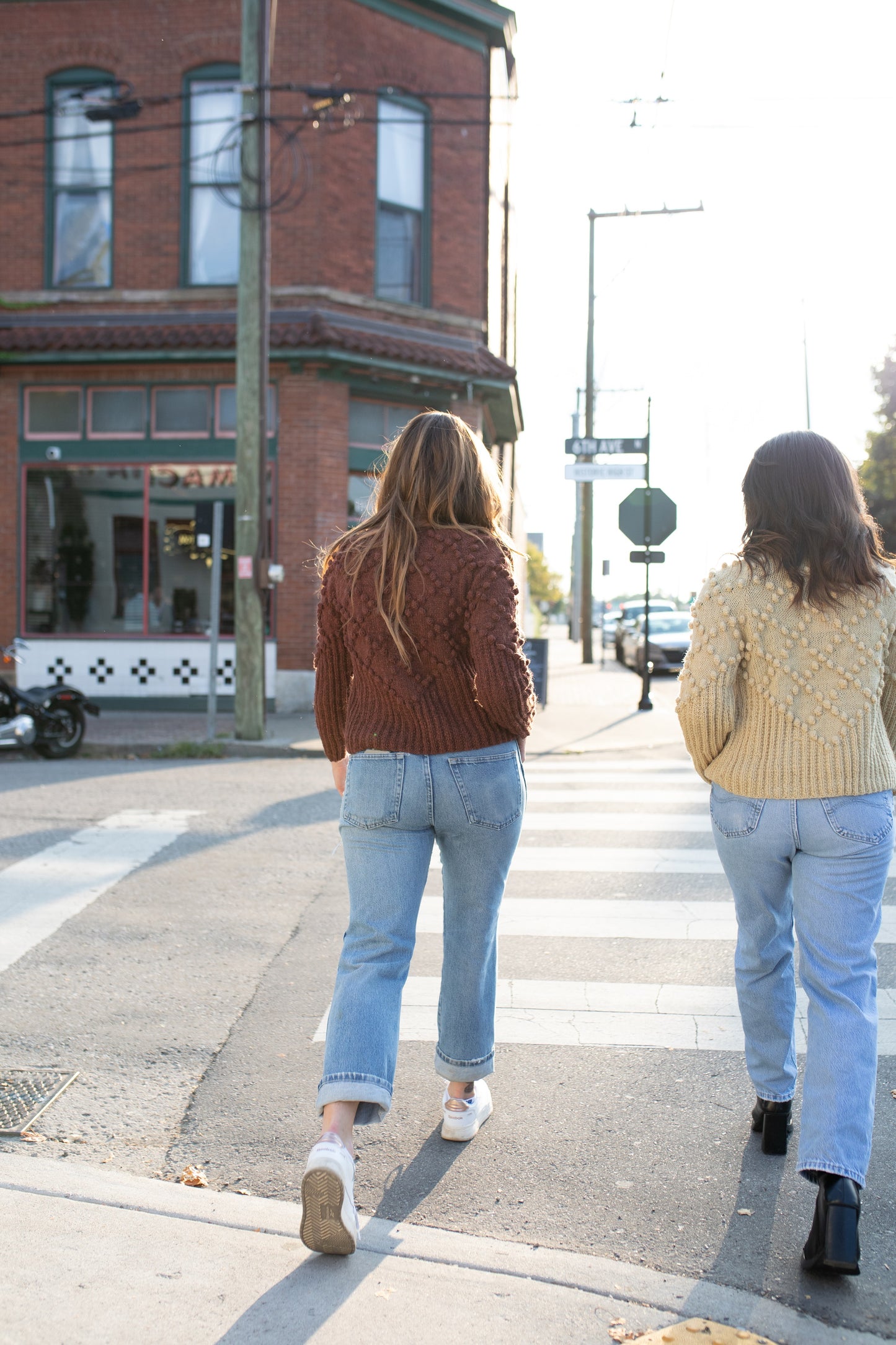 Hand Knit Nepali Wool Jill Sweater in Rust - Pre-Order 2/30