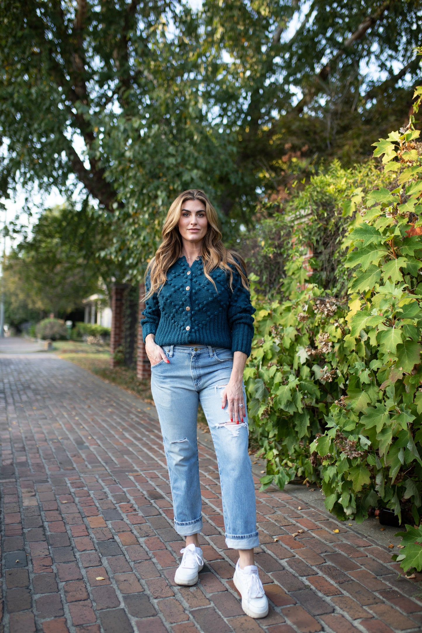 Hand Knit Nepali Wool Jill Sweater in Midnight Blue - Pre-Order 2/30