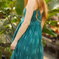Silk Faro Dress in Green Made to Order