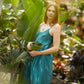 Silk Faro Dress in Green Made to Order