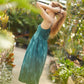 Silk Faro Dress in Green Made to Order