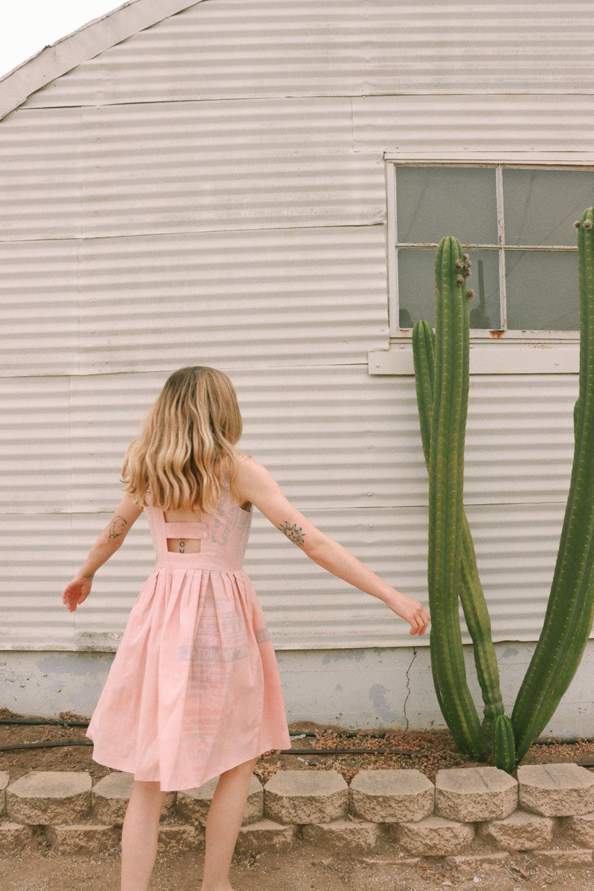 Lucy Recycled Flour Sack Dress