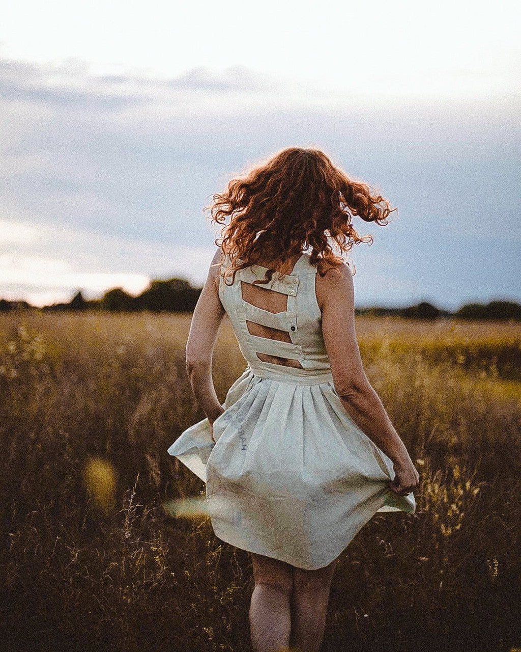 Lucy Recycled Flour Sack Dress