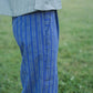 Katie Handwoven Cotton Separates - M Silver Cropped Pants