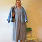Eloise Handwoven Cotton Dress in Black and White Gingham - L Left