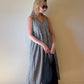 Linen Faro Dress in Black and White Handwoven Cotton Gingham
