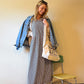 Eloise Handwoven Cotton Dress in Black and White Gingham - L Left