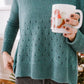 Baby Alpaca Pullover Sweater in Teal