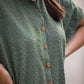Paige Handwoven Cotton Relaxed Shirt Dress in Green Check