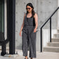 Dilsi Handwoven Cotton Overalls in Black and White Made to Order