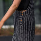 Dilsi Handwoven Cotton Overalls in Black and White Made to Order
