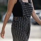 Dilsi Handwoven Cotton Overalls in Black and White Made to Order