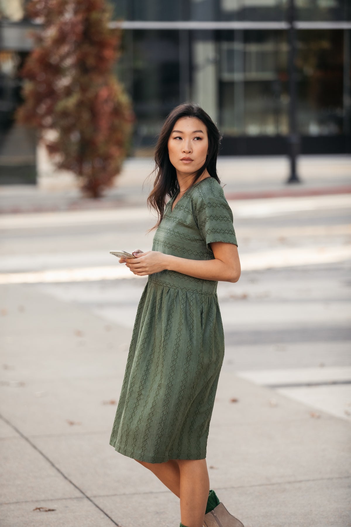 Eloise Handwoven Cotton Dress Made to Order