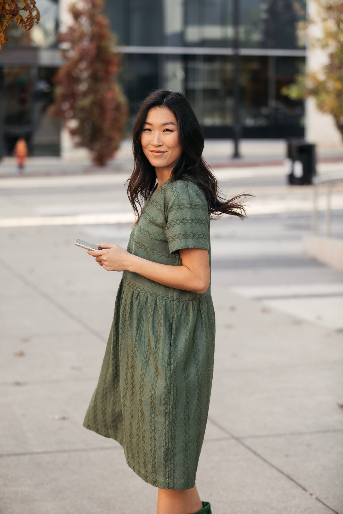 Eloise Handwoven Cotton Dress Made to Order