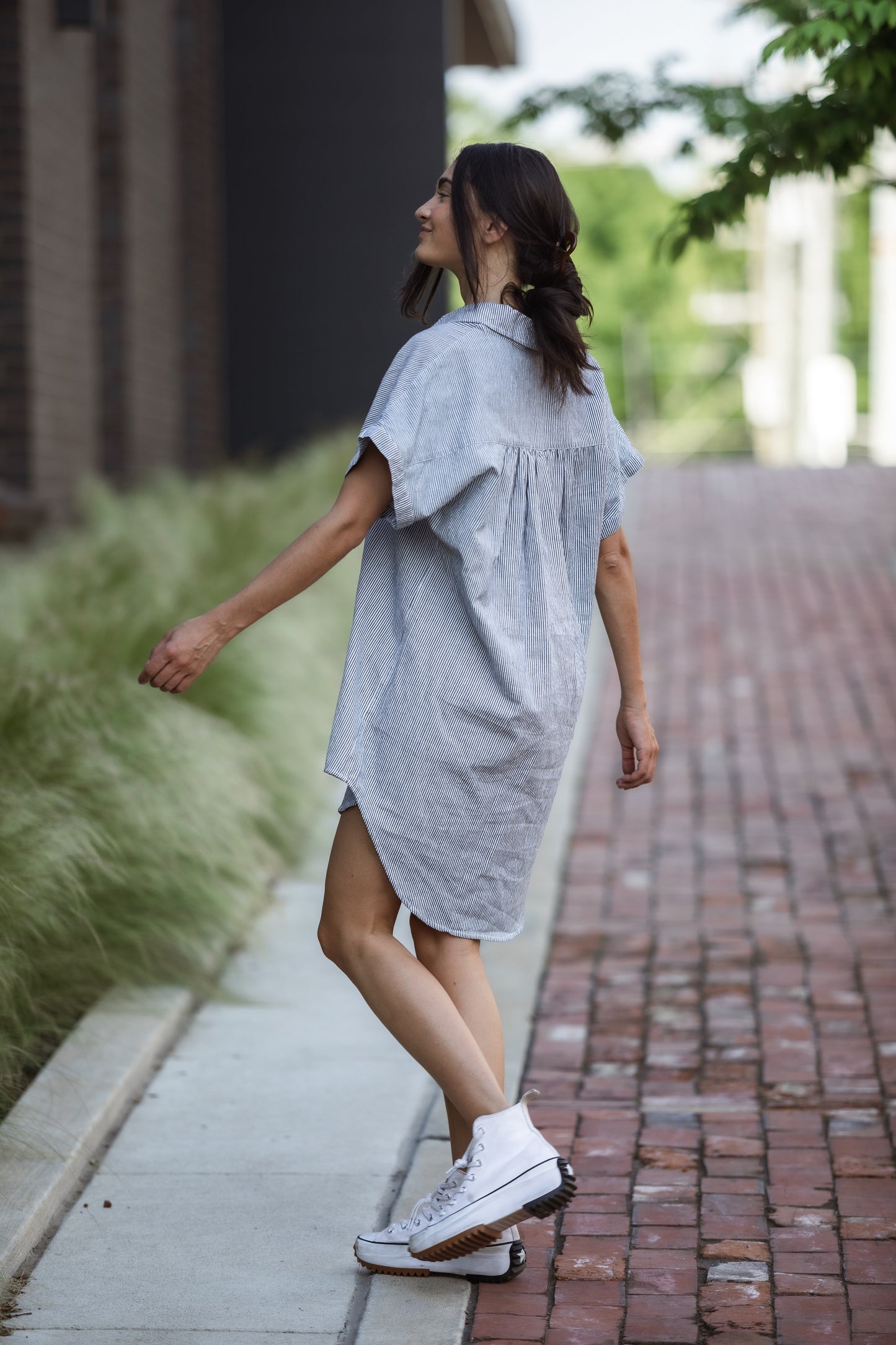 Paige Handwoven Cotton Relaxed Shirt Dress - Pre-Order 2/30