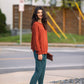 Baby Alpaca Pullover Sweater in Teal