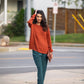 Baby Alpaca Pullover Sweater in Teal