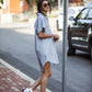 Paige Handwoven Cotton Relaxed Shirt Dress Made to Order