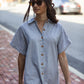 Paige Handwoven Cotton Relaxed Shirt Dress Made to Order