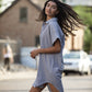 Paige Handwoven Cotton Relaxed Shirt Dress Made to Order