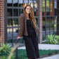 Dilsi Handwoven Cotton Overalls in Black Made to Order