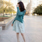 Baby Alpaca Pullover Sweater in Teal