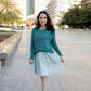 Baby Alpaca Pullover Sweater in Teal