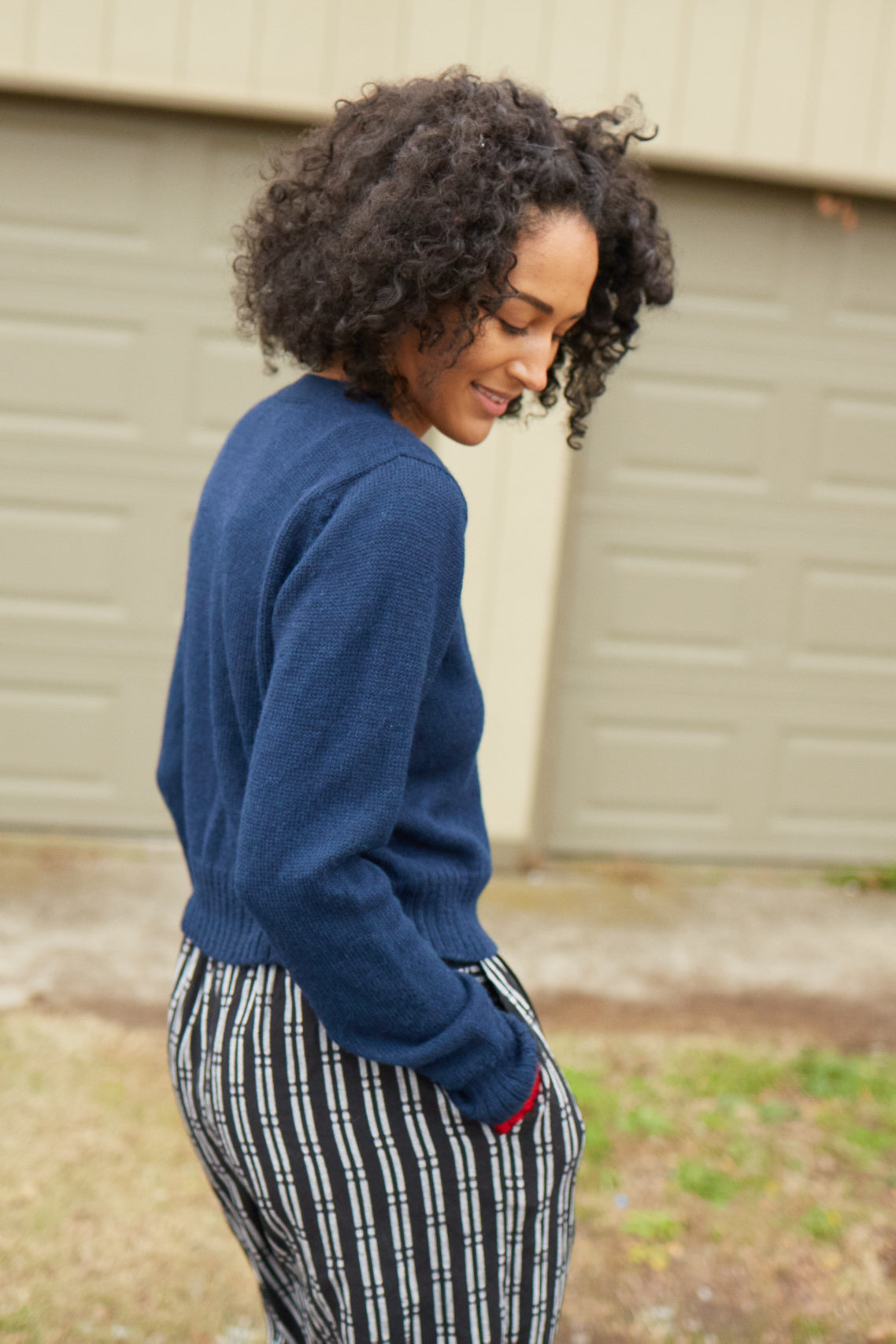 Katie Handwoven Cotton Set in Black and White