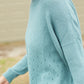 Baby Alpaca Pullover Sweater in Teal