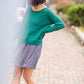 Georgia Pullover Sweater in Dark Green